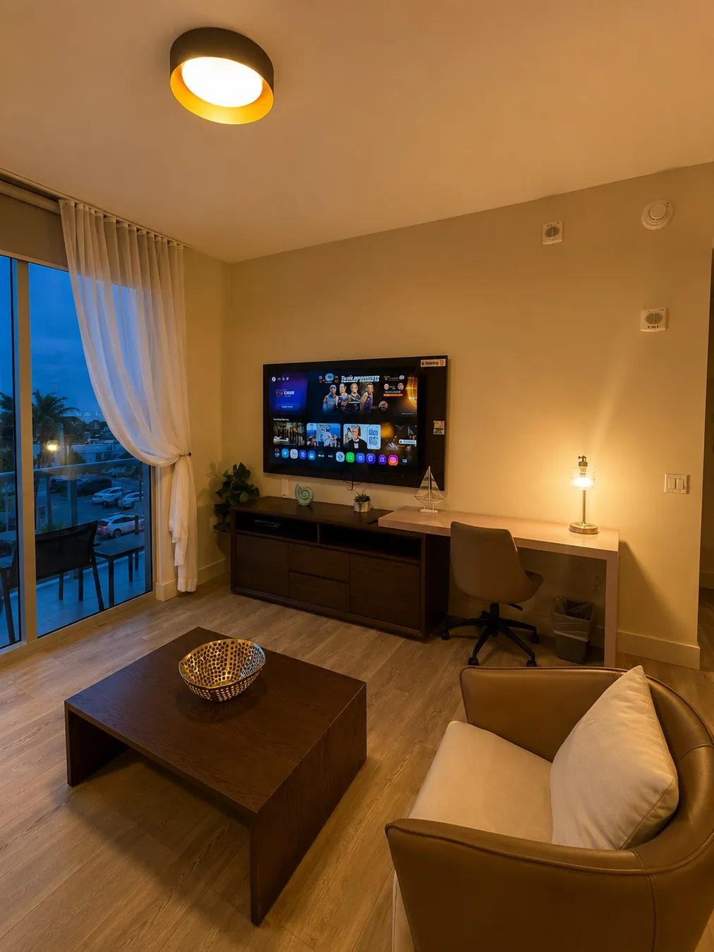 Modern apartment with balcony and partial sea view photo 4