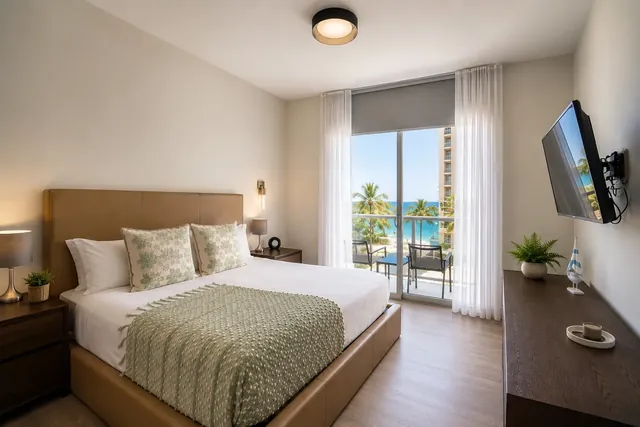 Spectacular Beachfront. 1Br. W/Partial Ocean View.