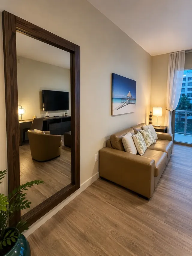 Modern apartment with balcony and partial sea view photo 12