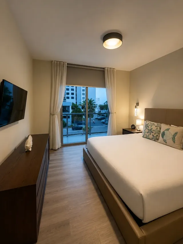 Modern apartment with balcony and partial sea view photo 5